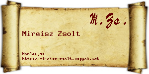 Mireisz Zsolt névjegykártya